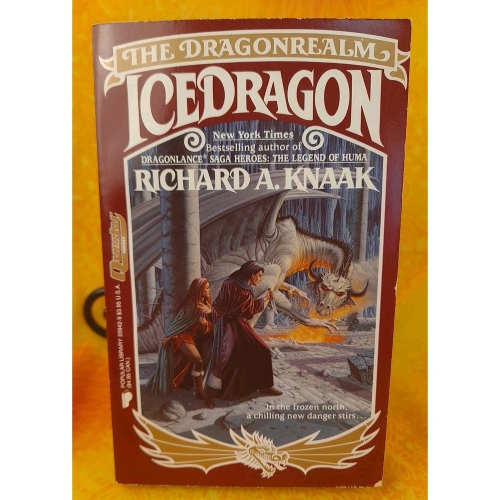 The Dragonrealm: Ice Dragon - Paperback By Knaak, Richard A.  First Edition 1989
